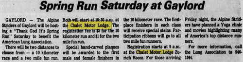 Chalet Motor Lodge & Restaurant - 1981 Article (newer photo)